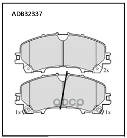 Колодки тормозные передние Nissan X-Trail (T32) / Infiniti Q50 (V37) 13->  Q60  QX 50 II 18-> / Rena