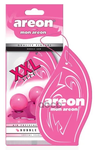 Ароматизатор AREON бумажный MON XXL BUBBLE GUM (Бабл-гам) ЧЗ ОСУ