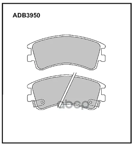 ВЫВЕДЕН_Колодки тормозные передние Mazda 6 02-08 (с отверстиями)