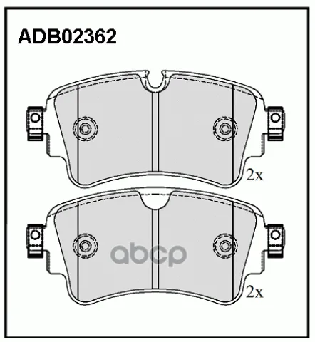 Колодки тормозные задние VW Touareg 17-> / Audi A4 15-19 / A5 16-18 / A6 18-> / A7 17-> / A8 17-> /
