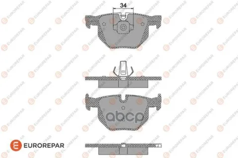 Колодки тормозные BMW E70/F15/E71/F16 задн. — фотография товара