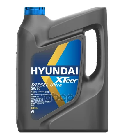 Моторное масло для легковых автомобилей HYUNDAI XTeer D800 5W-30 (6л)
