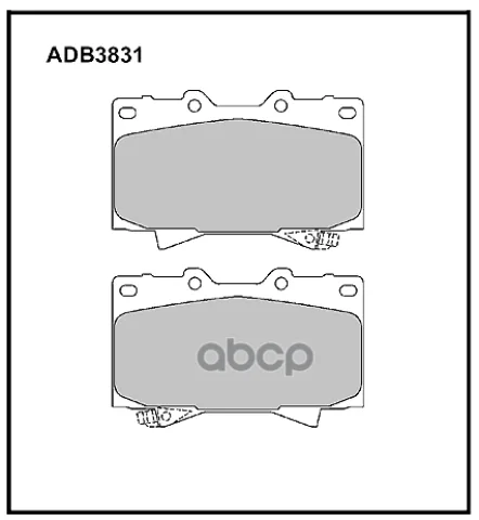 Колодки тормозные передние Toyota Land Cruiser (J7) 84-01  100 (J1) 98-07  80 (J8) 90-98  Tundra 99-