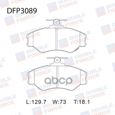 Колодки тормозные дисковые передние Double Force