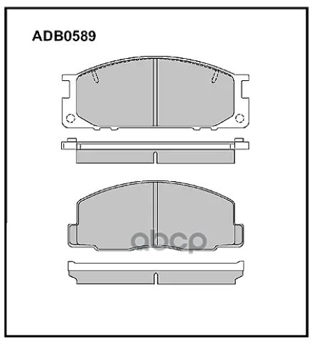Колодки тормозные передние Toyota Lite-Ace 85-92