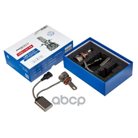 Лампа светодиодная  LED Avantech H9 12V 45W, 6500К 4500lm (комплект 2 шт.)