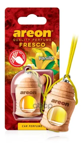 Ароматизатор "AREON FRESCO" флакон с деревянной крышкой "Ваниль" 051-303