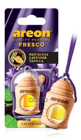 Ароматизатор "AREON FRESCO" флакон с деревянной крышкой "Пачули-Лаванда-Ваниль"  051-333 — фотография товара