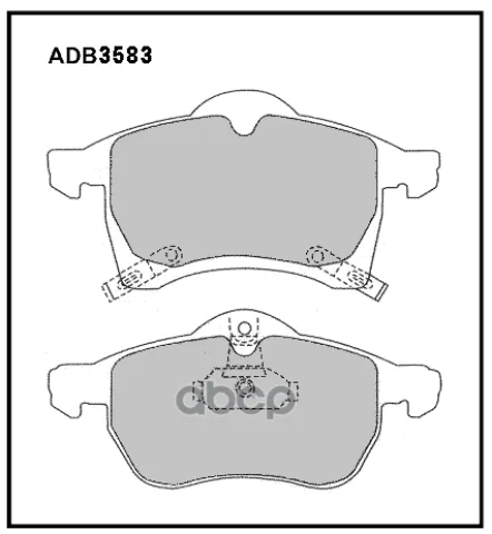 Колодки тормозные передние Opel Astra G  H  Combo Box 01-12  Corsa D  E  Zafira 05-15 / Chevrolet Vi