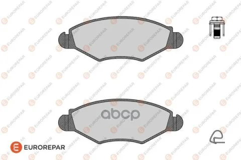 Колодки тормозные PSA 206 SW (2E/K) 02> передн.