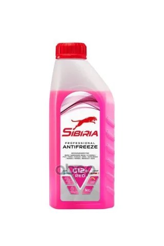 Жидкость охлаждающая Sibiria Antifreeze G12+ red -40 1кг