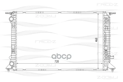 Радиатор охлаждения AUDI A4/A5/A6/Q5 (FREE-Z)