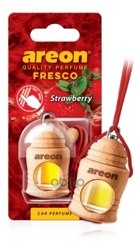 Ароматизатор "AREON FRESCO" флакон с деревянной крышкой "Клубника" 051-320