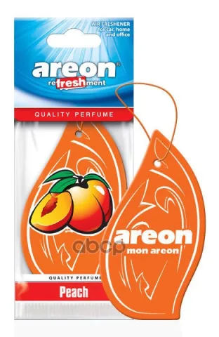 Ароматизатор AREON бумажный CLASSIC REFRESHMENT Peach (Персик) ЧЗ ОСУ