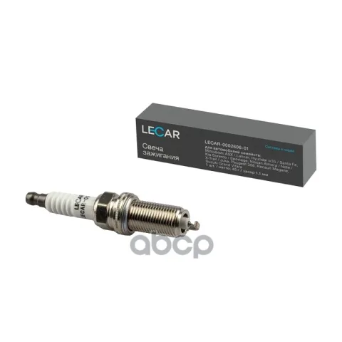 Свеча зажигания NISSAN Almera N16 (00-) 1.5i, 1.8i, X-Trail T30 (01-) 2.0i, 2.5i платина (LECAR)