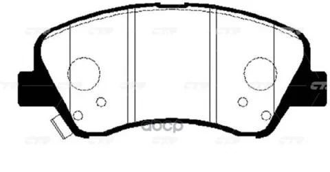 Колодки тормозные HYUNDAI Accent 2010 ~ / Solaris 2010 ~ / I30 2011 ~ / Veloster 2011 ~