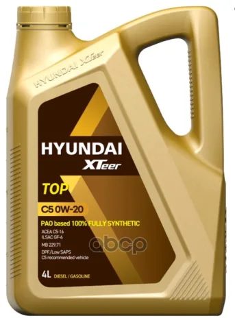 Масло моторное HYUNDAI XTEER TOP C5 0W-20 4л 1041101