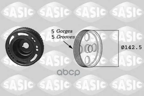 Шкив коленвала OPEL Astra G  Corsa C  Meriva  Signum  Tigra  Vectra C  Zafira
