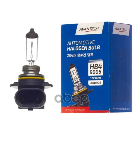 Лампа головного света Avantech 9006 (HB4) 12V 80W