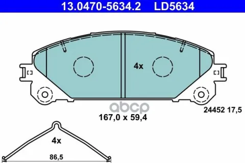 Колодки LEXUS RX350-450H 08->