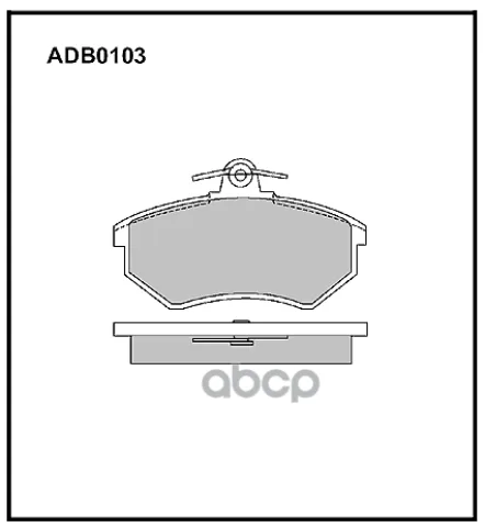 Колодки тормозные передние VW Caddy II / VW Golf III / VW Passat B3/B4 / Chery A5  M11  Tiggo T11 /
