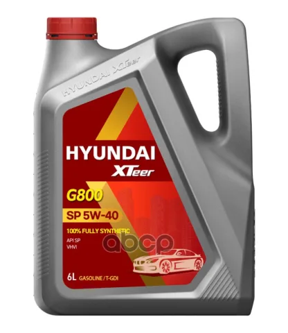 Моторное масло для легковых автомобилей HYUNDAI XTeer G800 SP 5W-40 (6л)