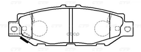 Колодки тормозные дисковые TOYOTA Aristo 1991 - 1997 / Celsior 1989 - 1993 / Chaser 1992 - 2002 / Cr — фотография товара