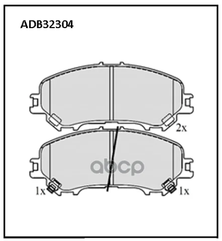 Колодки тормозные передние Nissan Qashqai II 13->  X-Trail (T32) 13-> / Renault Koleos II 16->