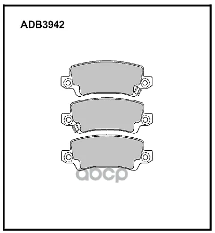 ВЫВЕДЕН_Колодки тормозные задние Toyota Corolla (E11  E12) 97->