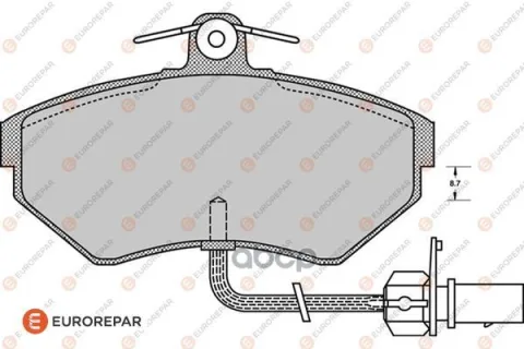Колодки тормозные VAG A4 (8D2/B5) 1.6 94>передн.