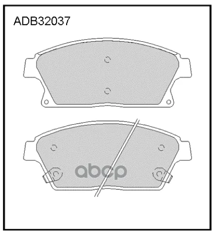 Колодки тормозные передние Opel Astra J 09-15  Opel Astra J 11-15 / Daihatsu Charade VIII 11-> / Che