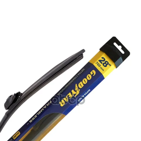 Бескаркасная щетка стеклоочистителя Goodyear FRAMELESS 28 /70 cmвсесезонная, MULTICLIP