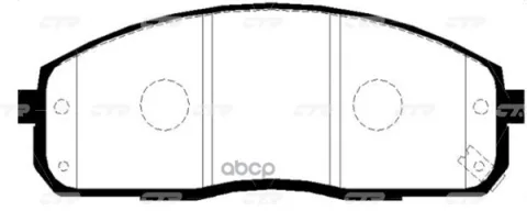 Колодки тормозные дисковые HYUNDAI PORTER 96-04 / H1-STAREX 2001- GK0483