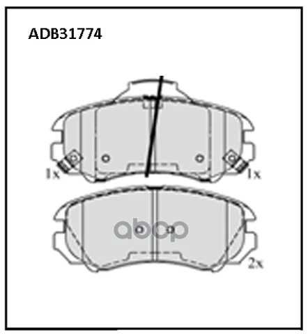 Колодки тормозные передние Kia Optima 10-15  Sportage II 04-10 / Hyundai Elantra III  IV  Sonata V 0