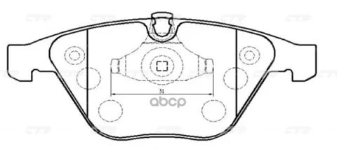 Колодки тормозные BMW 3 2005 ~ 2013 / 5-series 2003 ~ 2011 / 6-series 2004 ~ 2011