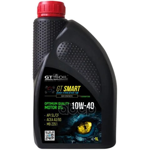Масло моторное полусинтетическое GT Smart SAE 10W-40 API SL/CF, 1 л