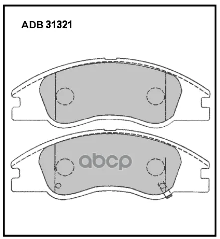 Колодки тормозные передние Kia Cerato I 04-09