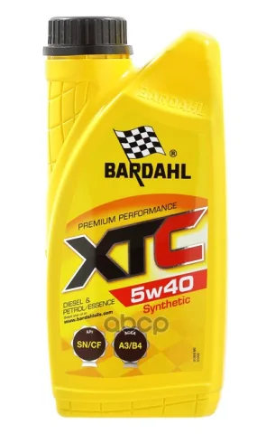 Масло моторное Bardahl XTC 5W40 A3/B4 синтетика (1л)