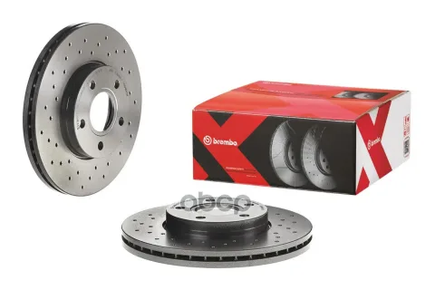Диск тормозной передн. серии Brembo Xtra FORD (CHANGAN) ESCORT 12/14-> / FORD (CHANGAN) FOCUS Hatchb