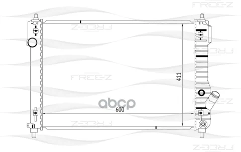 Радиатор охлаждения CHEVROLET Aveo (FREE-Z)