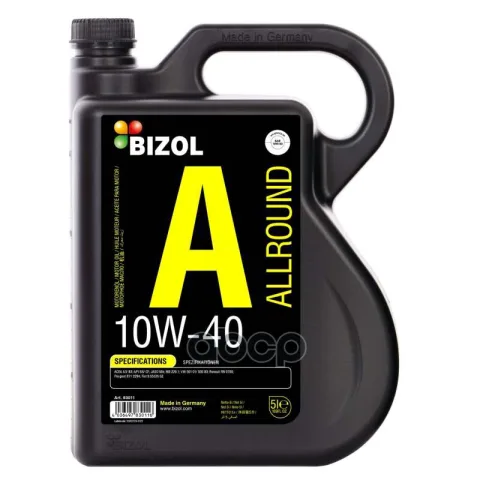 Масло моторное Allround 10W-40 SN A3/B4 MA2 (5л)