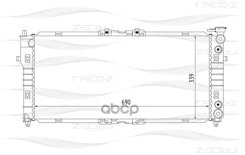 Радиатор MAZDA 626, MX-6 92=>