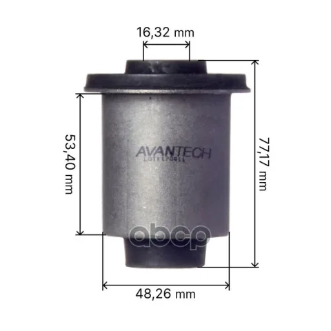 Сайлентблок переднего нижнего рычага задний Avantech Заменён на арт. ASB0542