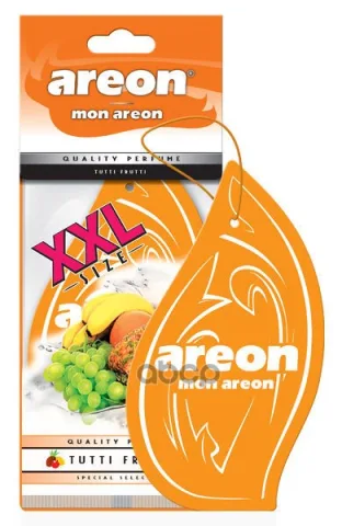Ароматизатор AREON бумажный MON XXL Tutti Frutti(Тутти Фрутти)~ ЧЗ ОСУ