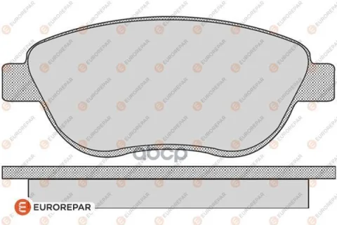 Колодки тормозные PSA 307  XARA 1.6-2.0/HDI 00> передн.