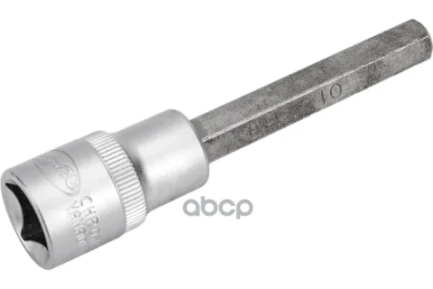 Головка со вставкой 1/2" 6-гранная 10мм, длина 100мм (АвтоДело)