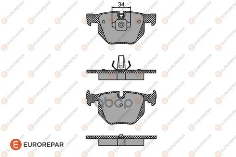 Колодки тормозные BMW 7 (E65/E66/E67) 730I/730D 01> задн.