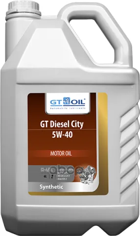 Масло GT Diesel City  SAE 5W-40  API CI-4/SL син.  6 л