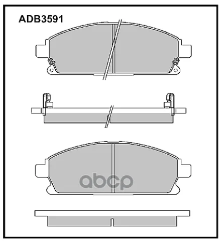 Колодки тормозные передние Nissan Pathfinder  Terano II 97-04  X-Trail (T30) 01-13 / Infiniti QX4 97