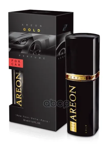 Ароматизатор "AREON PERFUME 50ml GOLD" спрей  (Премиум-класса) AP2